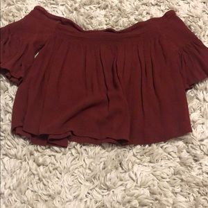 off the shoulder shirt